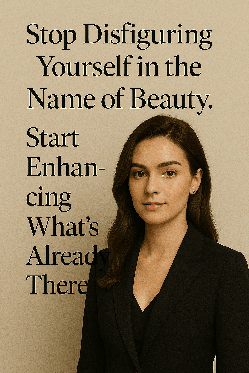 Stop Disfiguring Yourself in the Name of Beauty. Start Enhancing Your Natural&nbsp;Beauty.